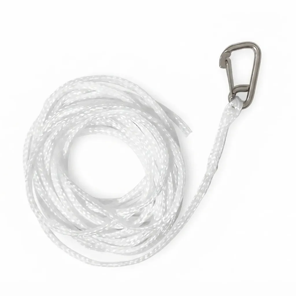 Hollow braided anchor rope
