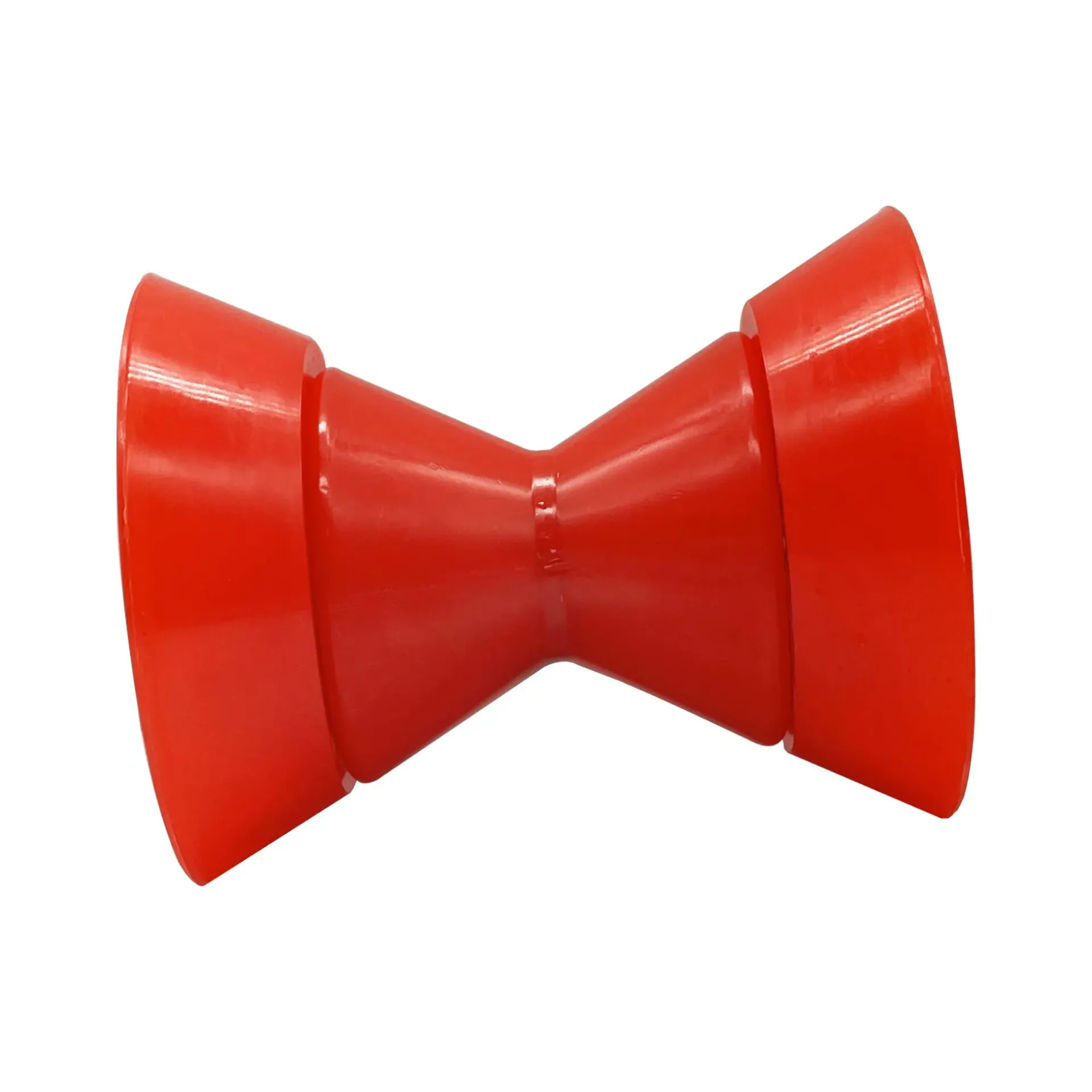 [2113R] Boat Bow Trailer Roller Assembley with End Bells with 1/2" Shaft, fits 3" 3.5" 4" Bracket Stainless Steel Bolts (Red, 3“)