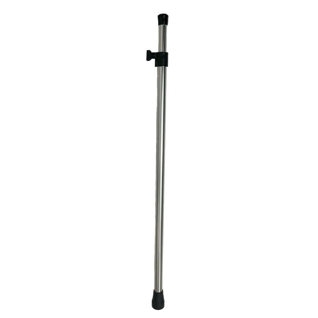 [147281] Heavy Duty Aluminum Boat Cover Support Pole - Secure Screw-Lock System -  Supports 170 lbs - Non-Slip Rubber Crutch Tip - Prevents Water Pooling & Cover Sagging (1 Pack, 28”-47”)