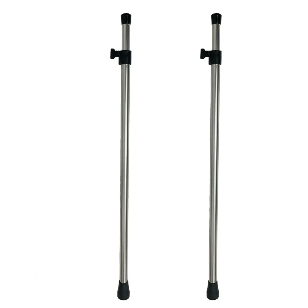Heavy Duty Aluminum Boat Cover Support Pole - Secure Screw-Lock System -  Supports 170 lbs - Non-Slip Rubber Crutch Tip - Prevents Water Pooling & Cover Sagging22MM