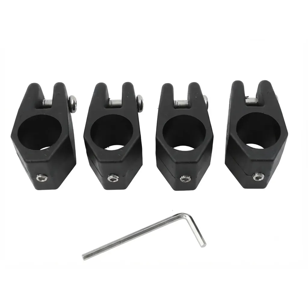 [TO-8QC3-651V] 4PCS Nylon Boat Canopy 7/8"  Slide Cap Tube Eye End Cap Bimini Top Fitting