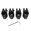 4PCS Nylon Boat Canopy 7/8"  Slide Cap Tube Eye End Cap Bimini Top Fitting