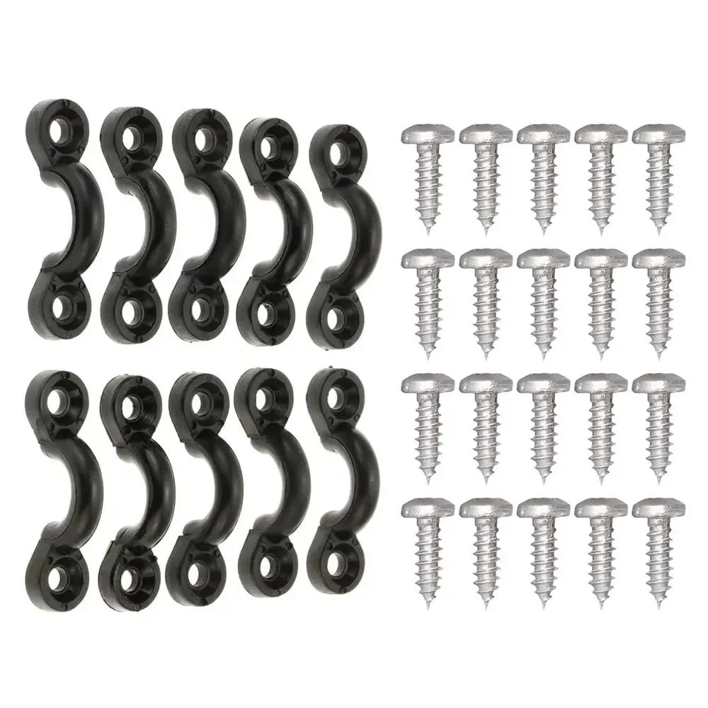 [K0-DXJI-V93Z] 10 Pcs,USA Kayaks,Canoes or Boats Nylon Bungee Deck Loops Tie Down Pad Eye
