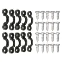 10 Pcs,USA Kayaks,Canoes or Boats Nylon Bungee Deck Loops Tie Down Pad Eye