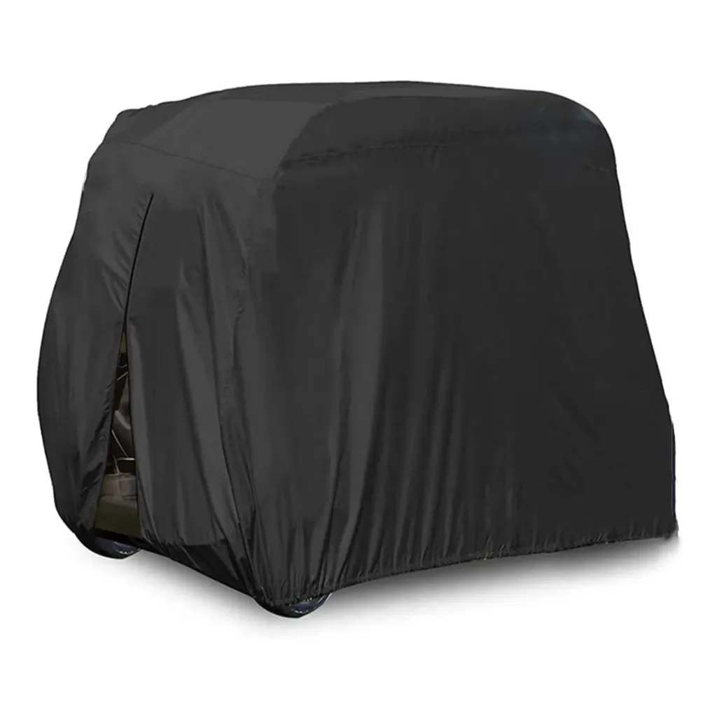 [5222K] GOLF CART STORAGE (Black, 2 Seater 230X125X160CM FIT 50 X 38" ROOF)