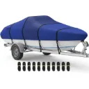 Waterproof Boat Cover - Fits Bass, V-Hull, Tri-Hull, Fish & Ski, Runabout Bowrider Boats