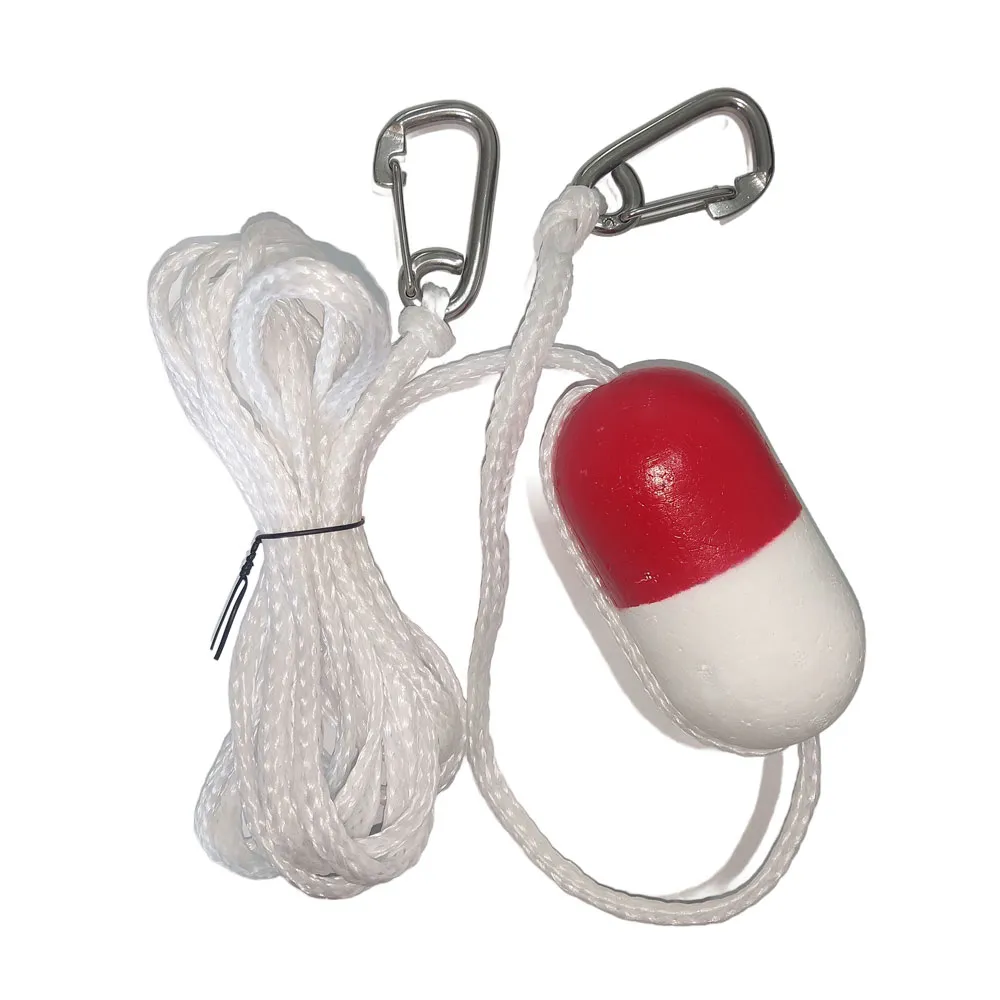[621RW14W] Heavy Duty Float Rope  (14', Red/White)