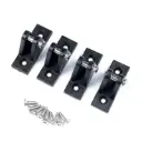 Boat Deck Hinge Nylon Flat Mount Boating Equipment with Screws 