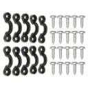 10 Pcs,USA Kayaks,Canoes or Boats Nylon Bungee Deck Loops Tie Down Pad Eye