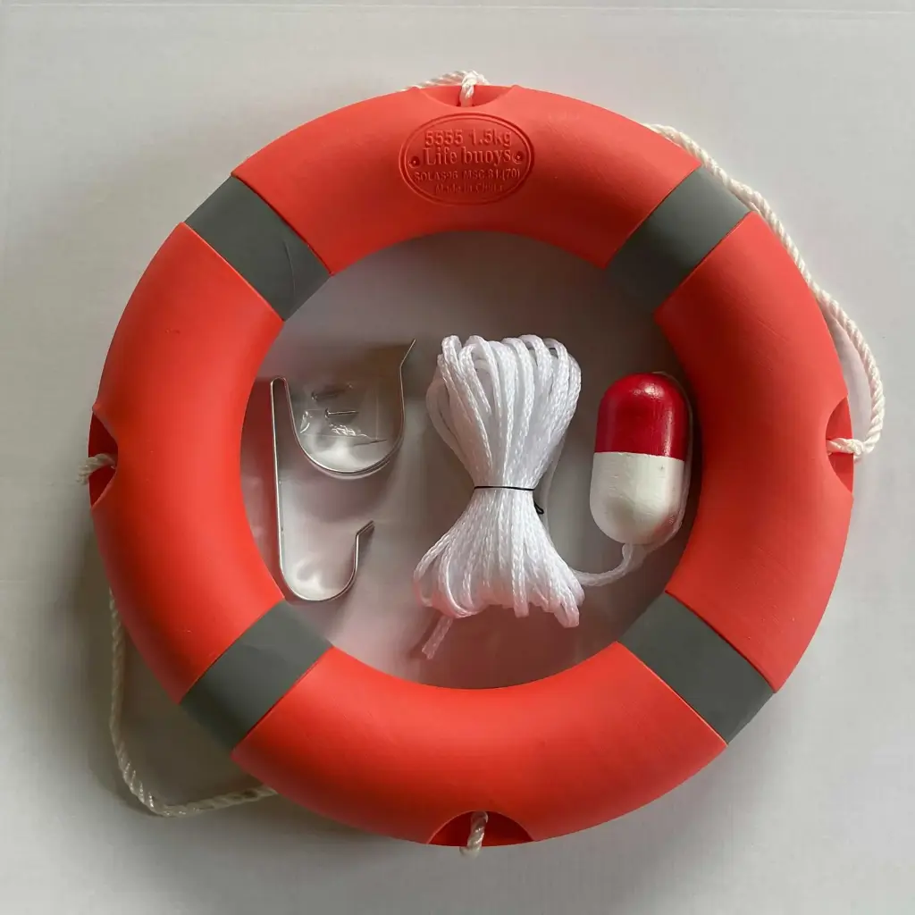 23/28 inchBoat Safety Throw Ring with Water Floating Lifesaving Rope Set, International Standard Outdoor Professional Throwing Rings Rope Rescue Lifeguard Lifesaving