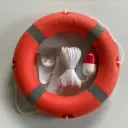 23/28 inchBoat Safety Throw Ring with Water Floating Lifesaving Rope Set, International Standard Outdoor Professional Throwing Rings Rope Rescue Lifeguard Lifesaving